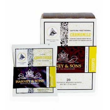 Chamomile 18 ks  samostatne balených čajov v hodvábnych pyramídových sáčkoch /...